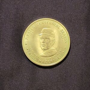 RARE 1987 TCI MCDONALDS COCA COLA BILL MAZEROSKI COMMEMORATIVE COIN
